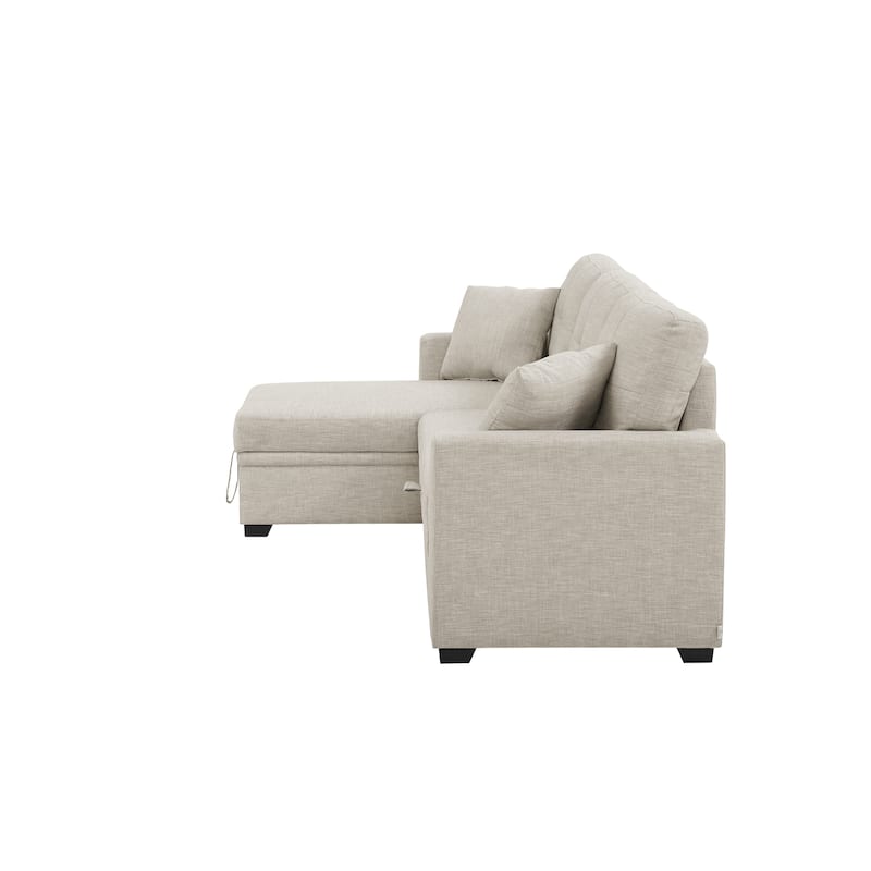 Modular Storage Sleeper Sofa - 54" D x 83" W x 35" H