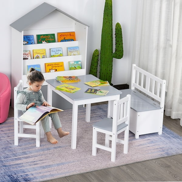 https://ak1.ostkcdn.com/images/products/is/images/direct/0fc7527bec0d82ee42fe200f1f27ac3a58057dfe/Qaba-4-Piece-Set-Kids-Wood-Table-Chair-Bench-with-Storage-Function-Toddlers-Age-3-Years-up%2C-Grey-and-White.jpg?impolicy=medium