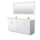 Option White, Gold Trim, White Quartz Top