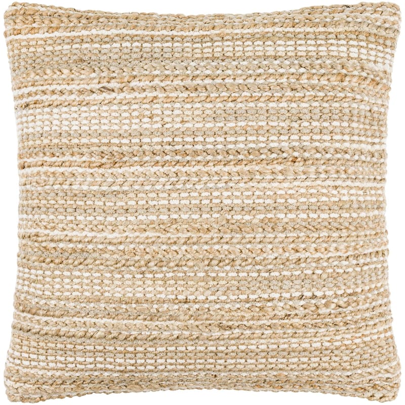 Hassan Farmhouse Solid Color Accent Pillow