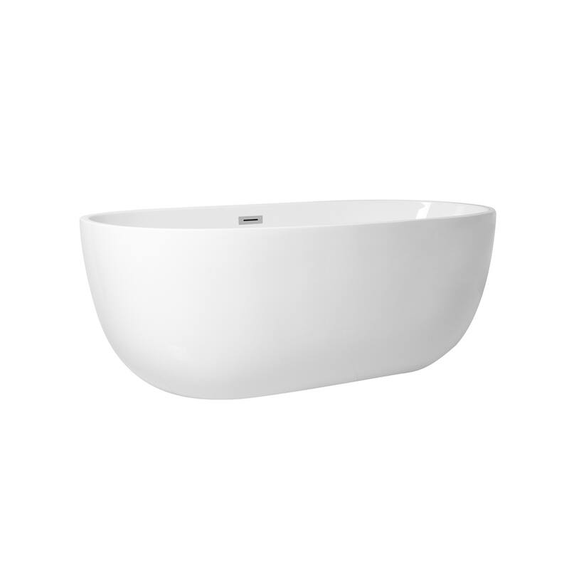 Adler Soaking Bathtub in Glossy White