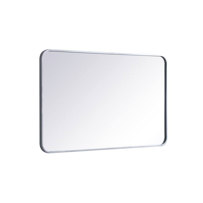 Ezra Soft Corner Metal Rectangular Mirror