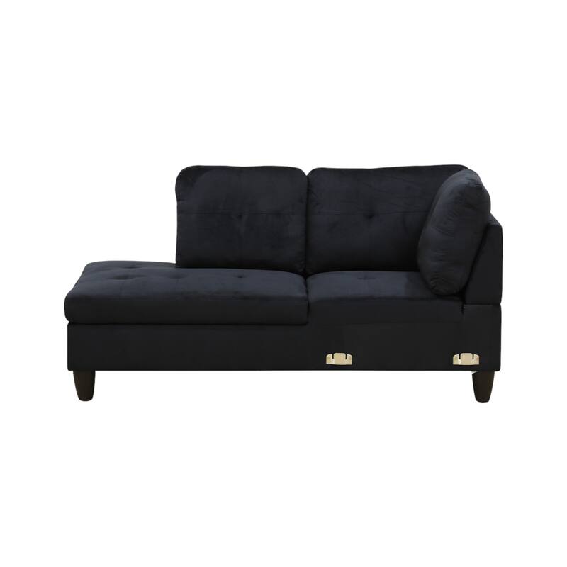KISRAIS 97" Wide 3-Piece Upholstered Sectional Sofa Set for Small Spaces
