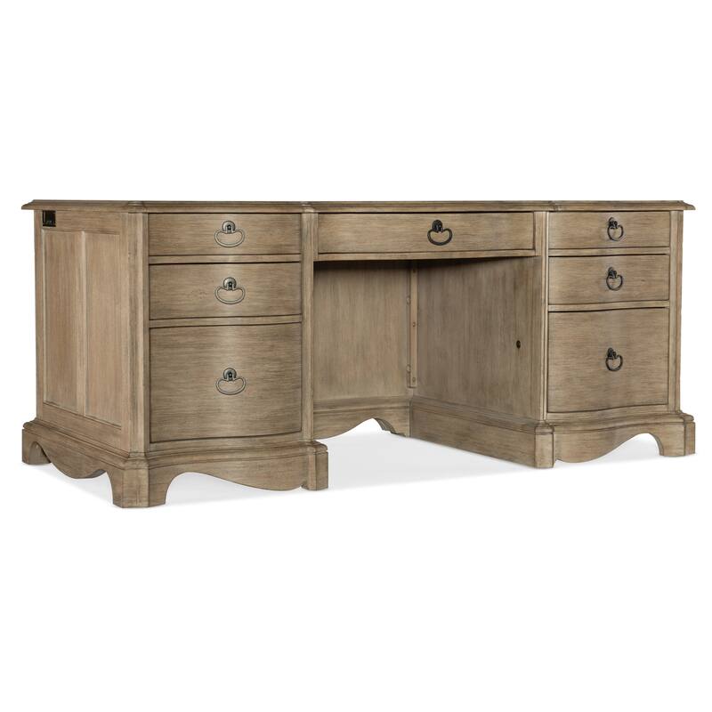 Hooker Furniture Work Your Way 72" Wide Wood Veneer 7 Drawer Executive