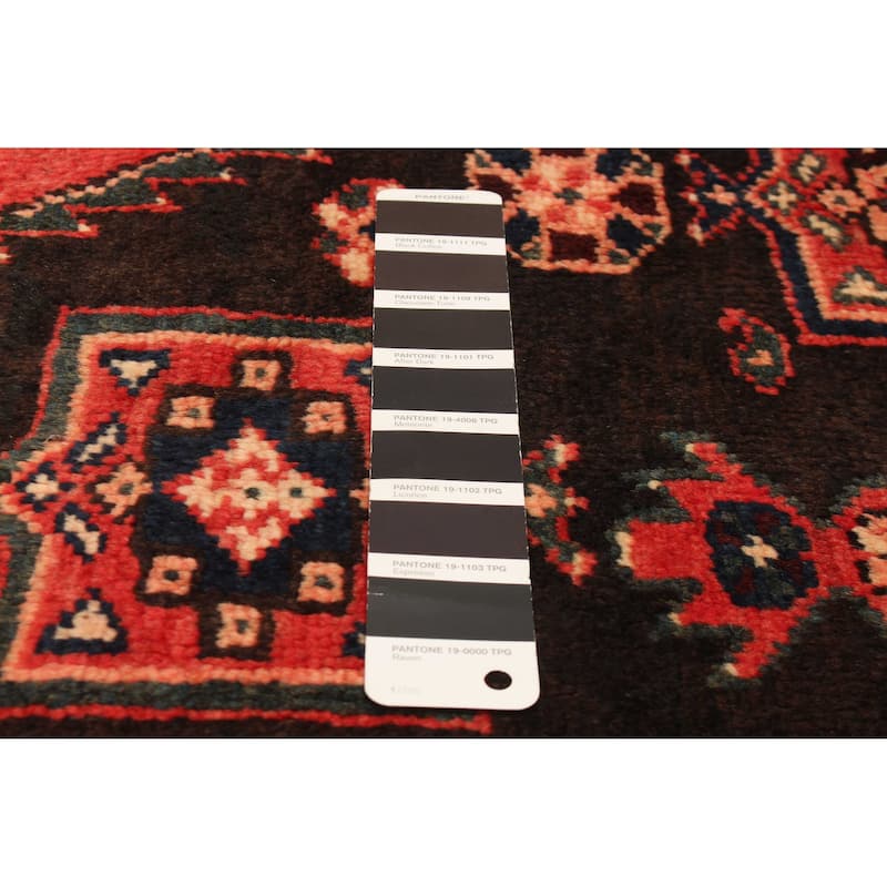 ECARPETGALLERY Hand-knotted Andelz Black Wool Rug - 4'10 x 6'7