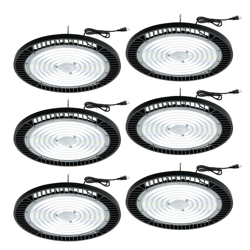 Ultra-Bright 240W UFO High Bay Light 11.6 Inch Dimmable Industrial Lighting For Warehouse, Workshop, Garage - 1-Pack