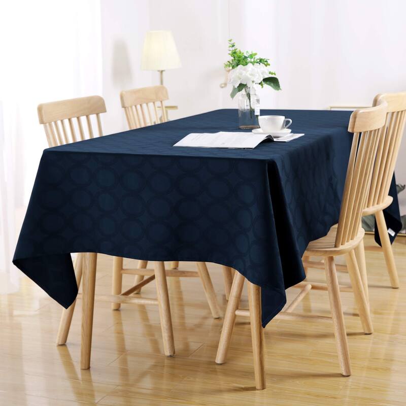 Jacquard Square Tablecloth and Water Resistant Spill-Proof Tablecloths