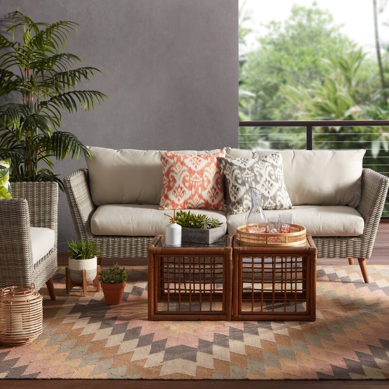 Sahara Indoor/ Outdoor Geometric Area Rug