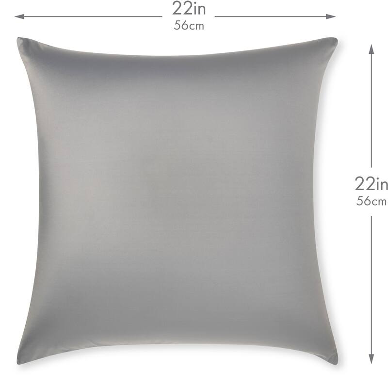 Throw Pillow Cozy Soft Microbead Dark Grey: 1 Pc