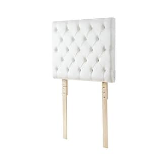 Tavira Allure College Dorm Headboard - White with Purple Crystal Border