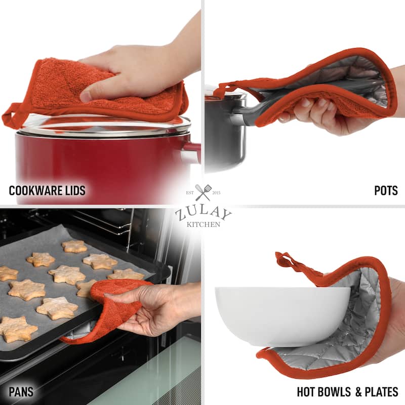 Zulay Kitchen 1-Pack Heat Resistant Cotton Pot Holders