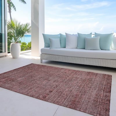 Machine Washable Indoor/ Outdoor Chantille Traditional Distressed Rug