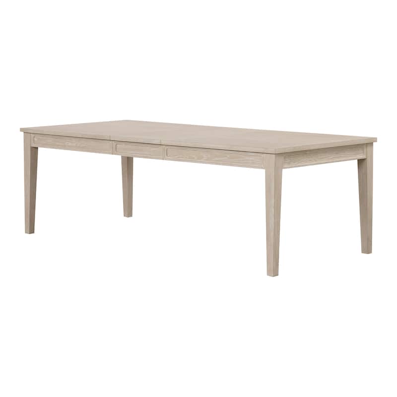 Furniture of America Drayden Light Oak Wood Extendable 90-inch Dining Table