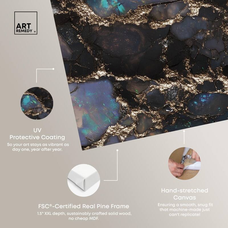 Astral Firelight Canvas by Art Remedy, Gallery Wrapped