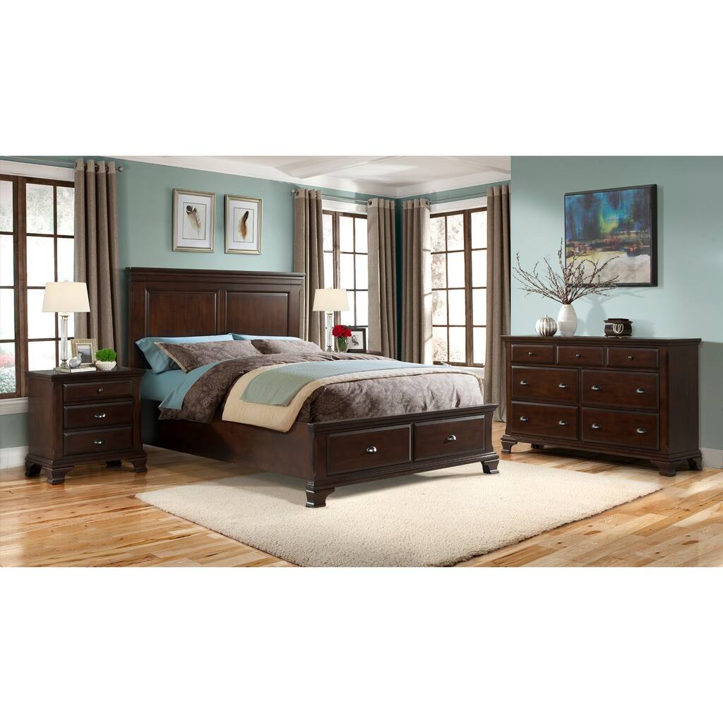 Picket House Furnishings Brinley Cherry King Storage Bed