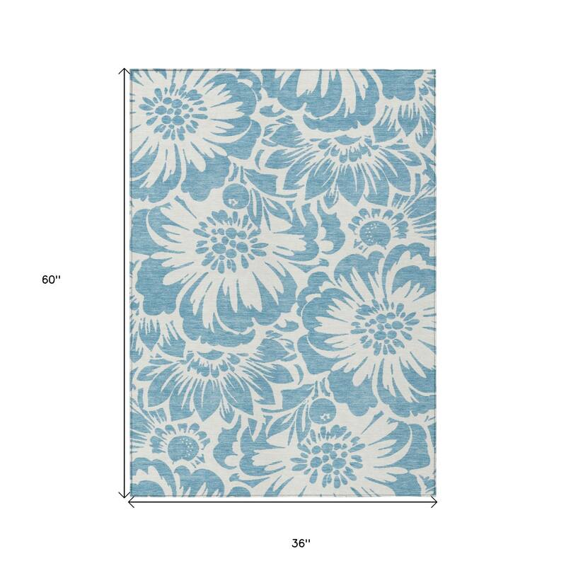 Alnane Botanic Elegance Weather Resistant Classic Meets Modern Outdoor Rug