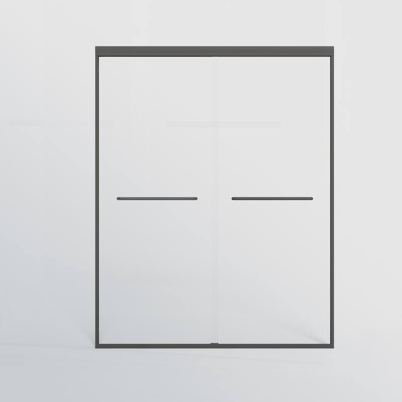 Sophisticated Double Sliding Shower Door for Stylish Bathrooms, Enhancing Privacy and Comfort.