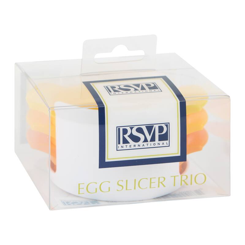 RSVP International Egg Slicer Trio - Interchangeable Stainless Steel Wire Blades