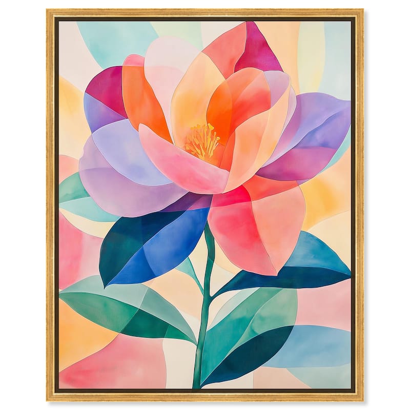 Ail Geofloral II Canvas by Art Remedy - 20" x 24" - Gold
