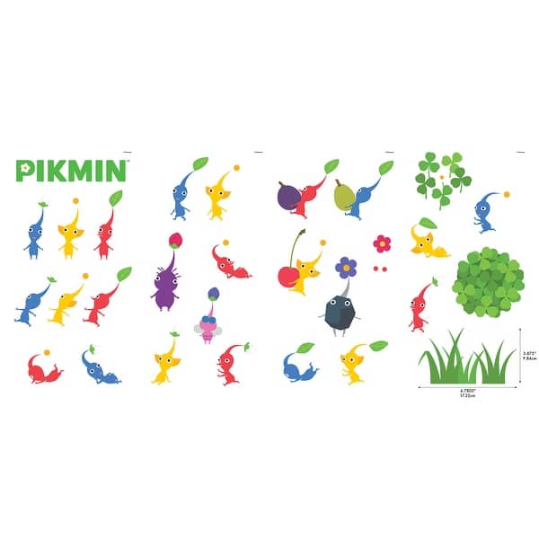RoomMates Nintendo Pikmin Characters Wall Decals