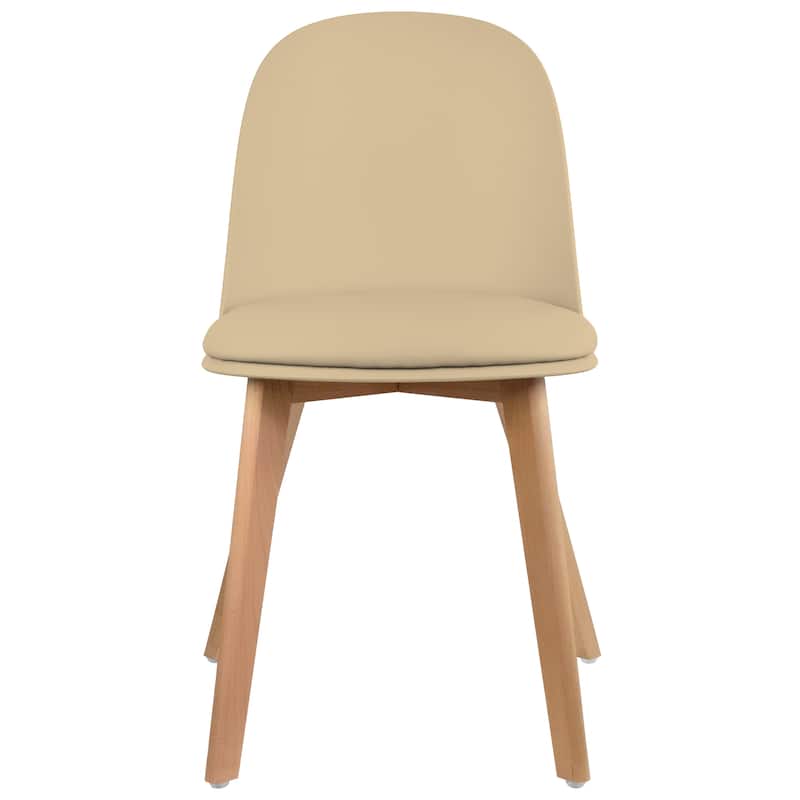 Set of 2 Modern Plastic Side Chairs with Wire Chrome Legs Ergonomic Dining Chairs for Kitchen, Dining Room, Office & Living Room