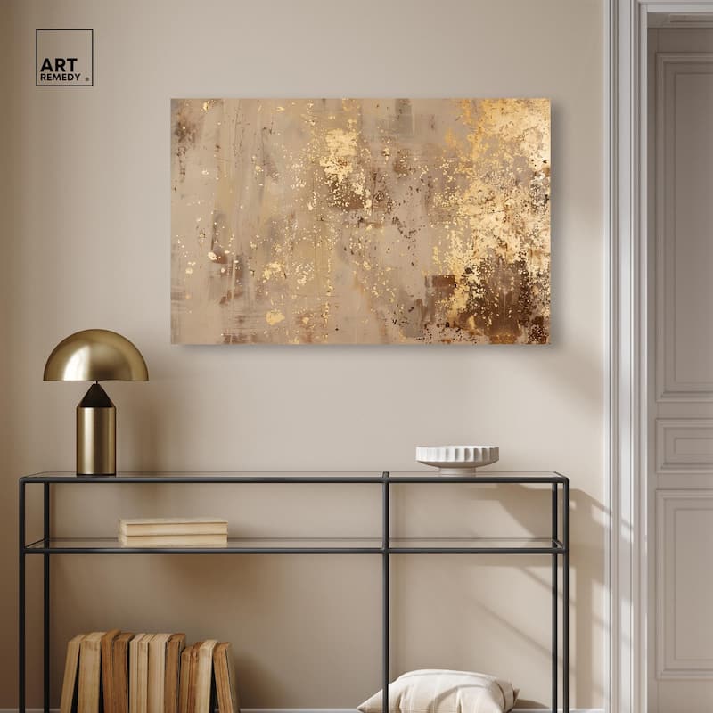 Gilded Dust Canvas by Art Remedy, Gallery Wrapped
