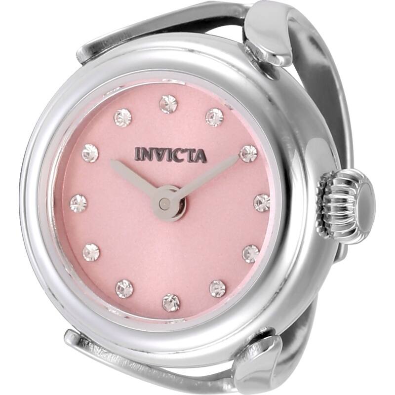Invicta Women's 49072 Mini Ring Watch Quartz 2 Hand Pink Dial Watch