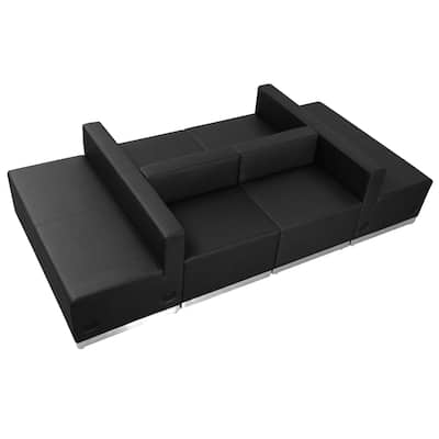6 PC LeatherSoft Modular Reception Configuration w/Taut Back &Seat