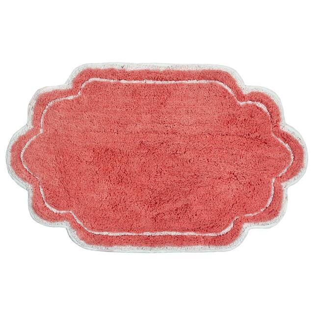Home Weavers Allure Collection Absorbent Cotton, Machine Washable and Dry Bath Rugs