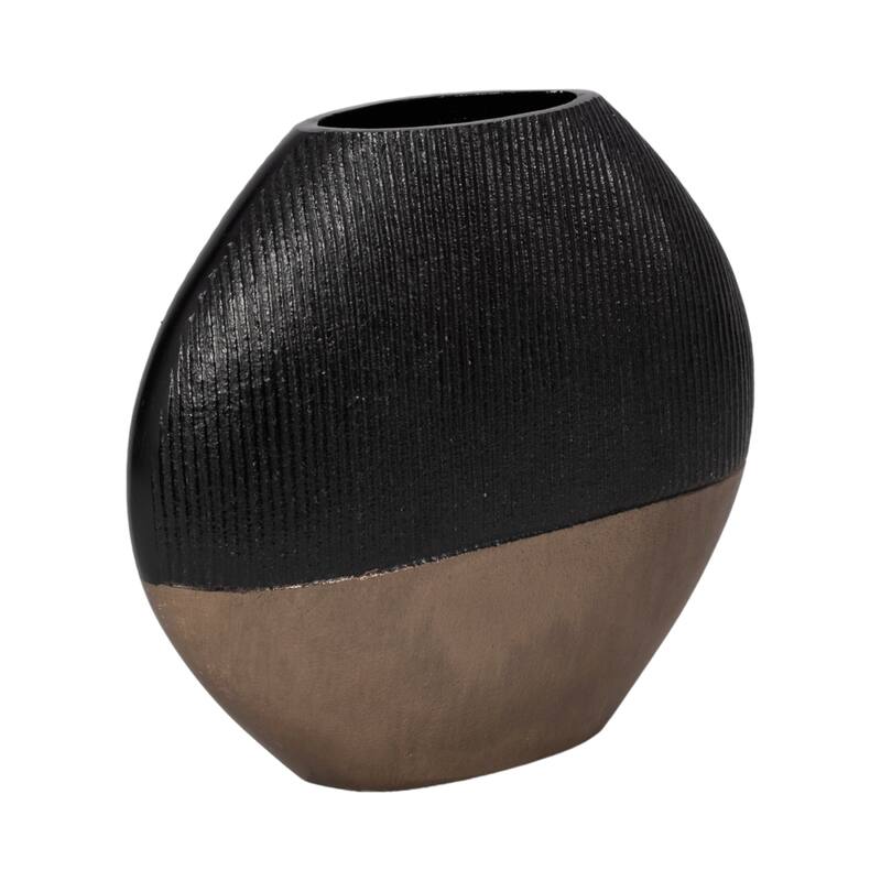 Modern Round Metal Table Vase - Flower Vase