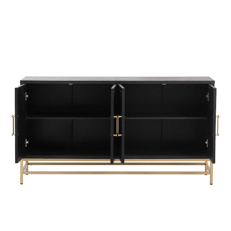 Reto Country Sideboard with Adjustable Shelves by GDFStudio