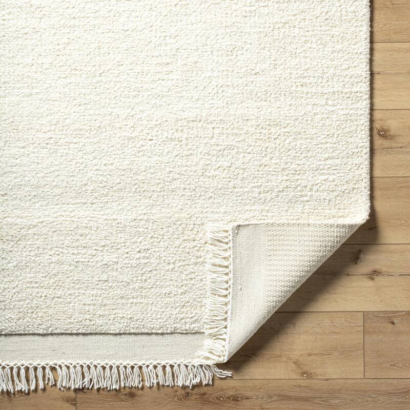 Joanne Casual Solid Color Wool Area Rug