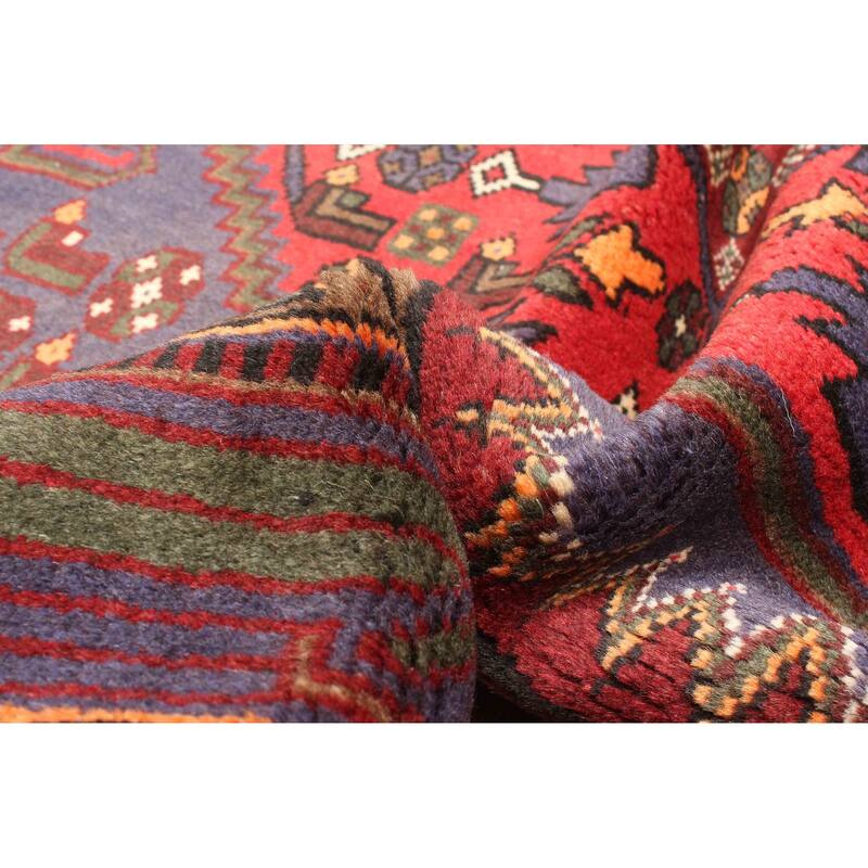 ECARPETGALLERY Hand-knotted Andelz Dark Blue Wool Rug - 4'4 x 6'8