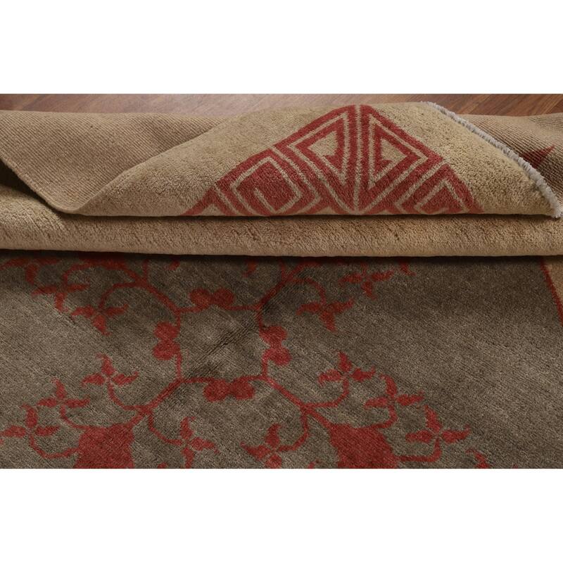 Medallion Gabbeh Oriental Rug Handmade Wool Carpet - 5'7"x 6'6"