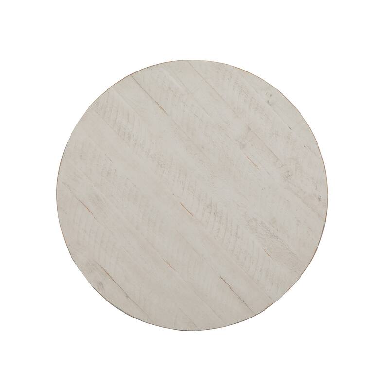 Magnussen Home Bronwyn Alabaster Round Accent Table - 22''W x 22''D x 26''H