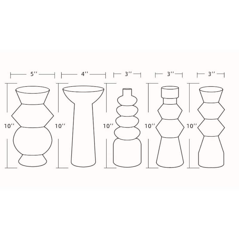 Ambrosios Modern Ceramic Vase Set