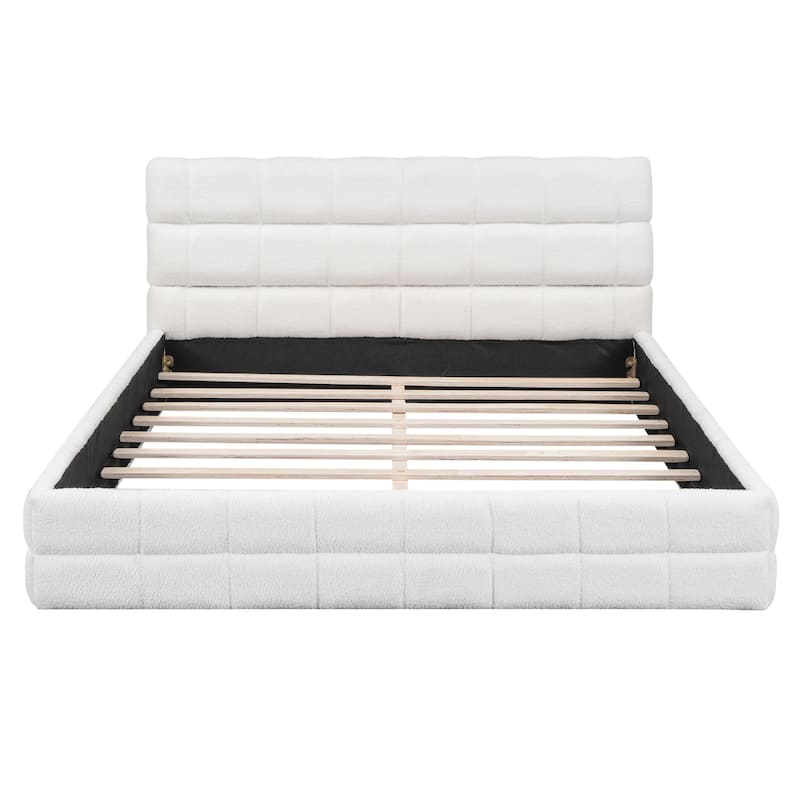 Velvet Upholstered Platform Bed