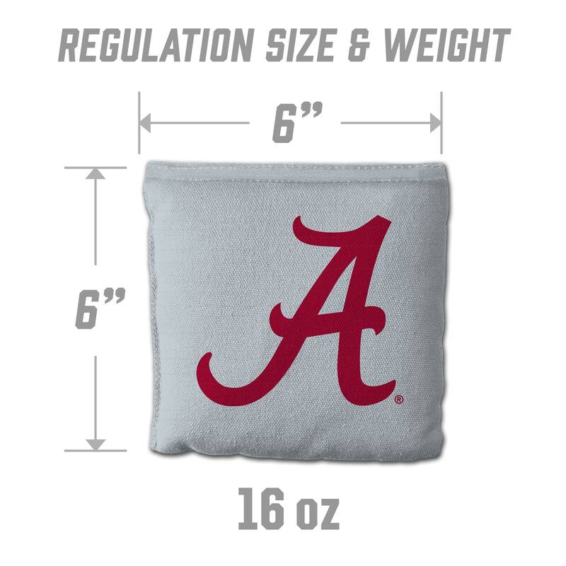 Alabama Crimson Tide NCAA Dual Sided Pro Stop & Slide Cornhole Bags