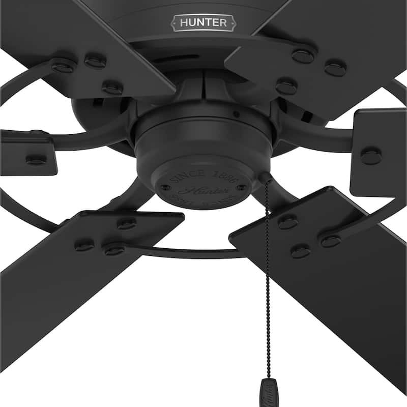 Hunter 52" Gilrock Windmill Ceiling Fan and Pull Chain - Industrial, Modern Farmhouse