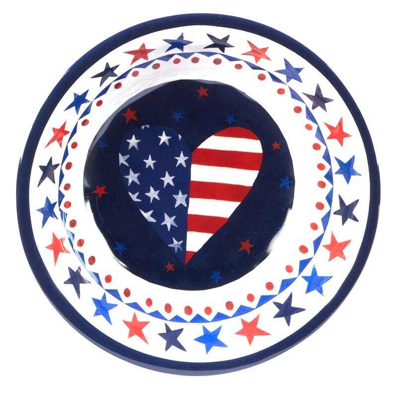 Certified International Stars & Stripes 12-Piece Melamine Dinnerware Set, Service for 4