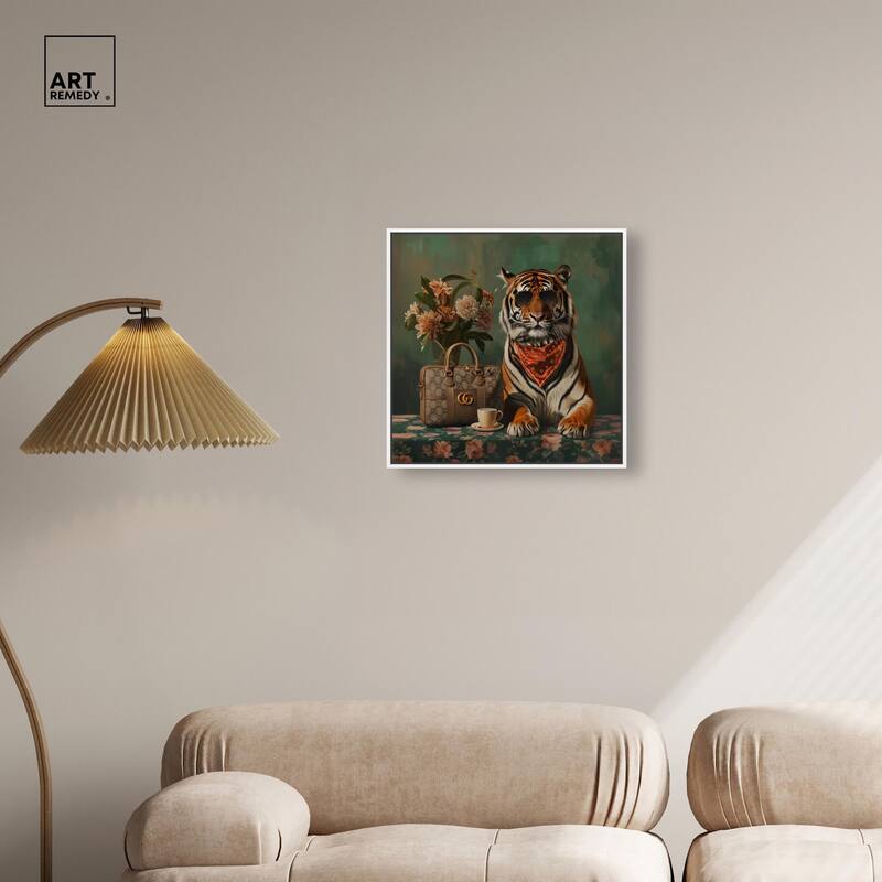 Fanciful Tiger Canvas by Art Remedy