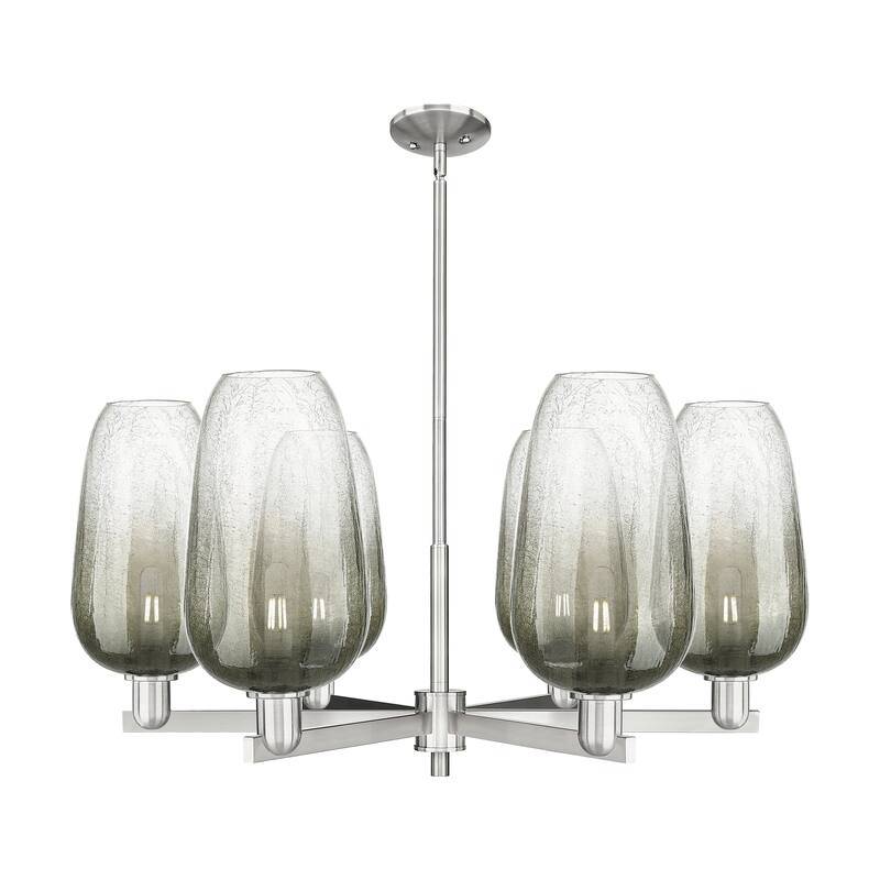 Innovations Lighting Downtown Urban - Brookhaven Flute - 6 Light 24" Stem Hung Chandelier