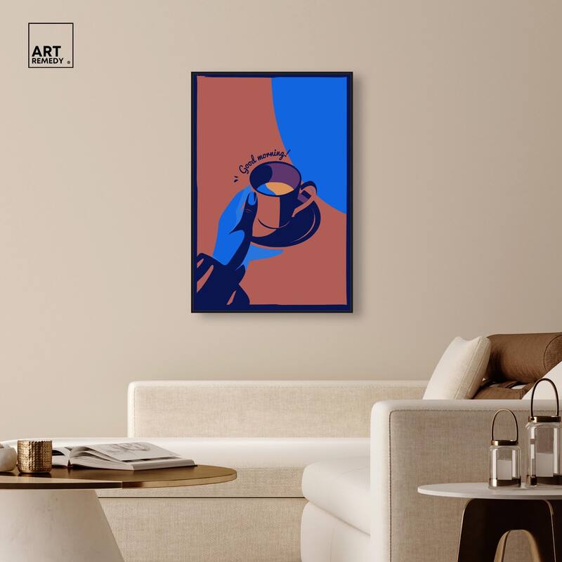 Good Morning Deco Canvas by Art Remedy