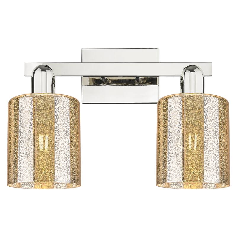 Innovations Lighting Endless Possibilities Arcadia - Cobbleskill - 2 Light 16" Bath Vanity Light - Mercury/Polished Nickel