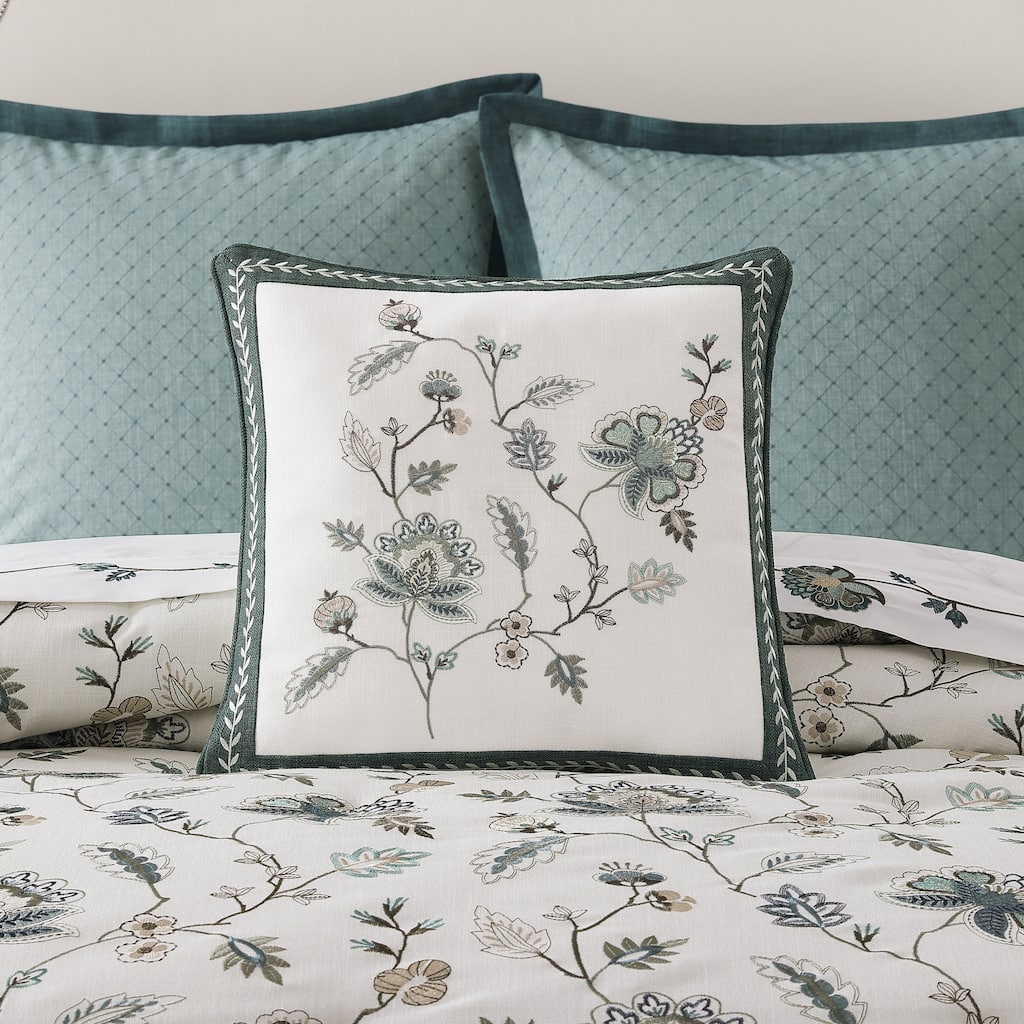 Blossom View 18" Square Decorative Throw Pillow