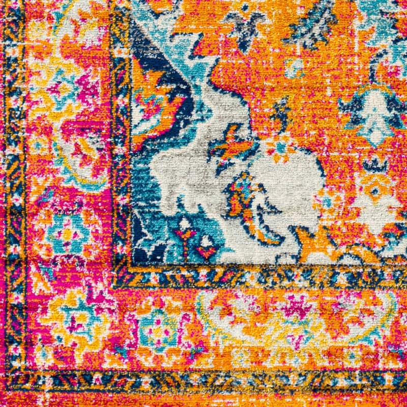 Livabliss Frederika Faded Medallion Area Rug