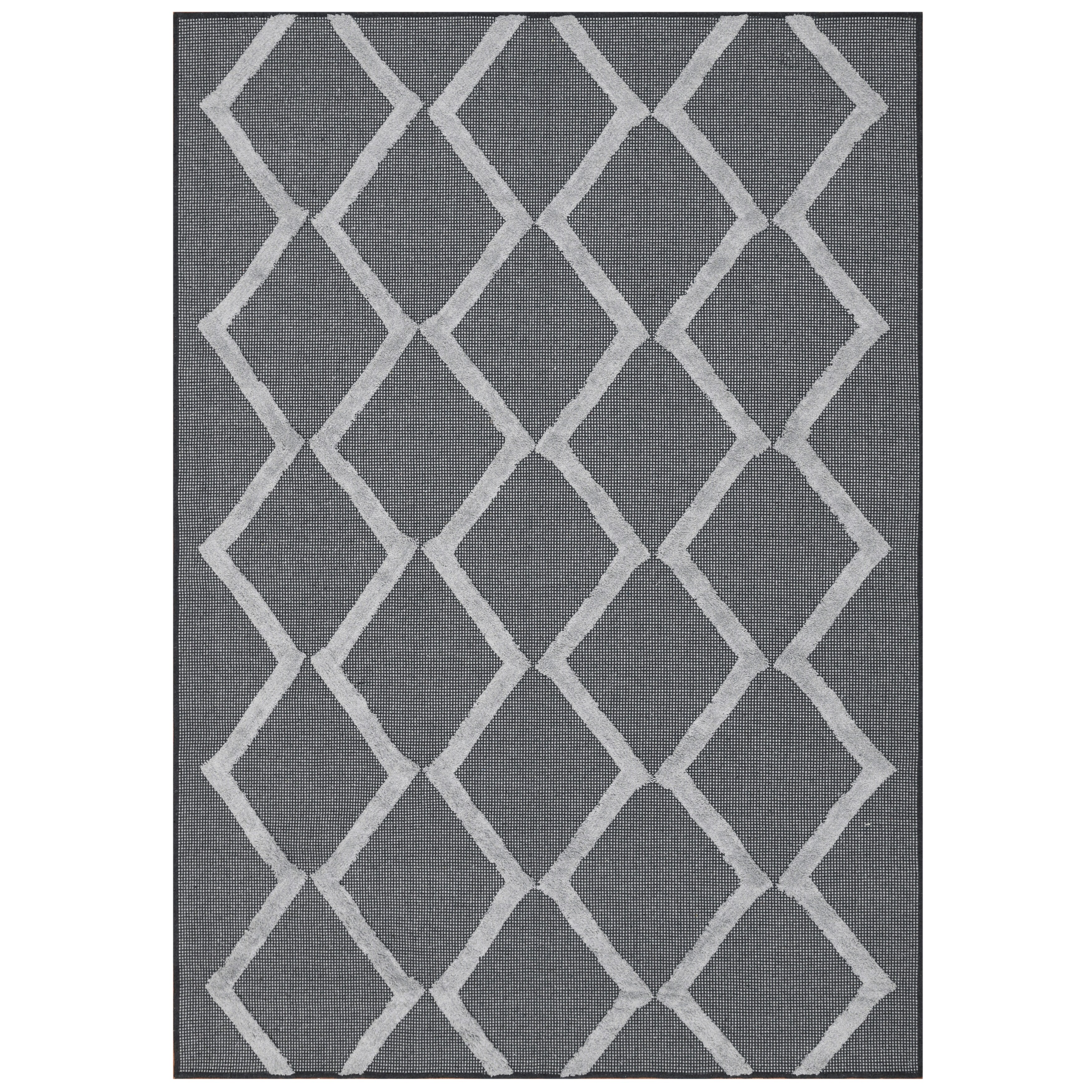 Candlewick Collection Vintage Diamond Grey 5x7 Bed Bath