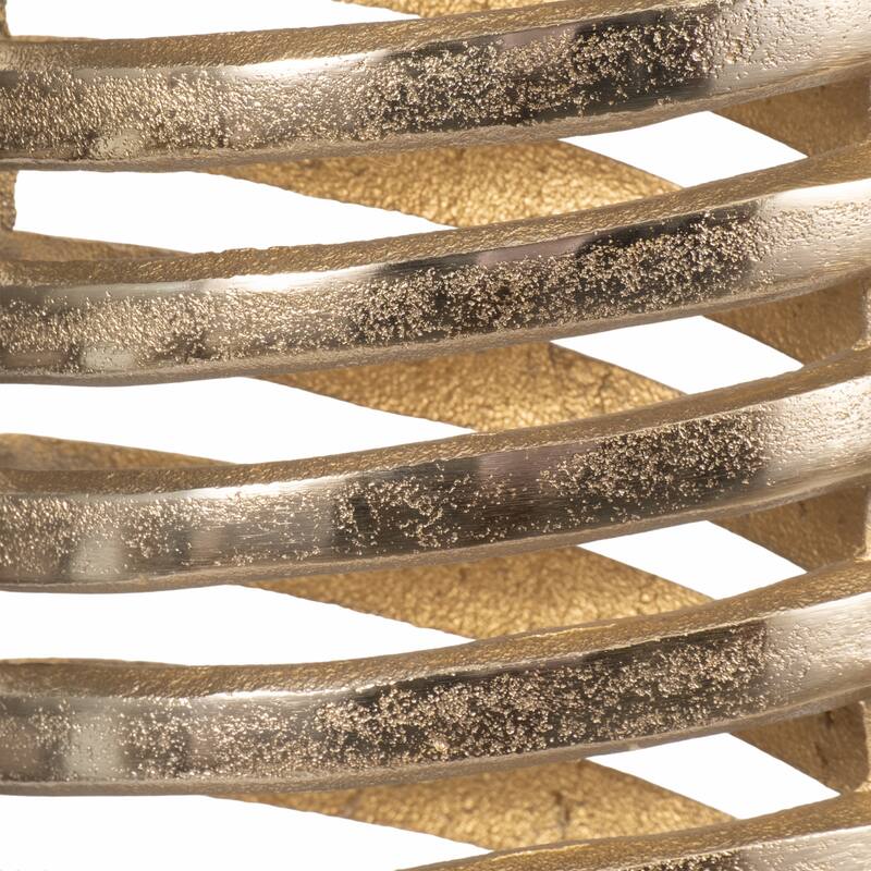 Sagebrook Home Elegant Floor Vase in Gold - Decorative Tall Vase for Posh Interiors, Aluminum, Home Decor Essentials