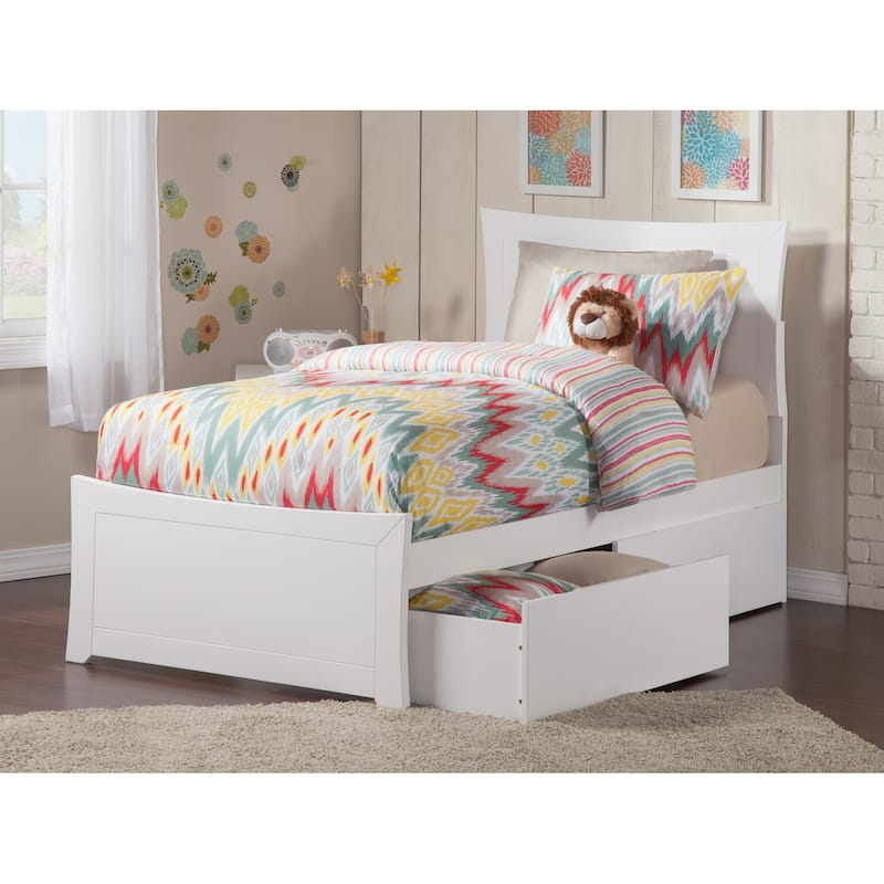 Victorian Platform Bed with Drawers - Modern Bedroom Furniture Set - Stylish Space Saving Design