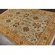preview thumbnail 3 of 7, Hand Knotted Agra Aqua New Zealand Wool Oriental Area Rug (6x9) - 6' 2'' x 8' 11''